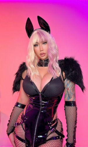 Premium: "Big Bad She-Wolf" Costume - Black / L+