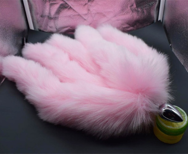 Toys: "Sly Vixen" Five Tail Fox Butt Plug - Pink