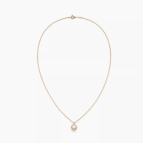 Olive Leaf Pearl Pendant