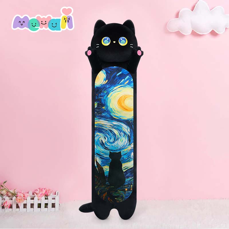 MeWaii® Loooong Family Original Design Starry Sky Cat Plush Long Pillow