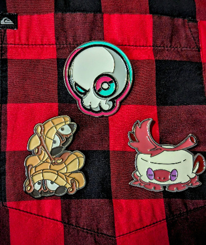 Lancake | Lockemon Series | Enamel Metal Pin Packs | 3x Variety Mixed Pack (Discount)
