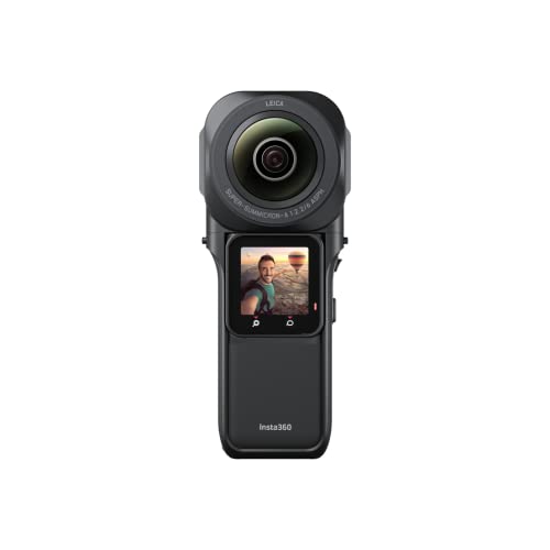 Insta360 ONE RS 1-Inch 360 Edition - 6K 360 Camera with Dual 1-Inch Sensors, Co-Engineered with Leica, 21MP Photo, FlowState Stabilization, Superb Low Light, Water Resistant - Standalone
