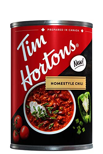 Tim Hortons Homestyle Beef Chili, Ready-to-Serve, 425 g (Pack of 1) - Package May Vary - Homestyle Chili