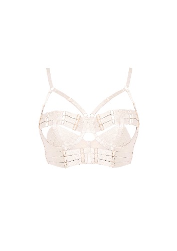 Tomoe Adjustable Bodice Bra | Cream / S