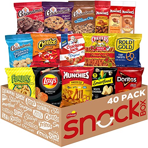 Frito Lay Ultimate Snack Care Package, Variety Assortment of Chips, Cookies, Crackers & More, 40 Count - Ultimate Snack Care