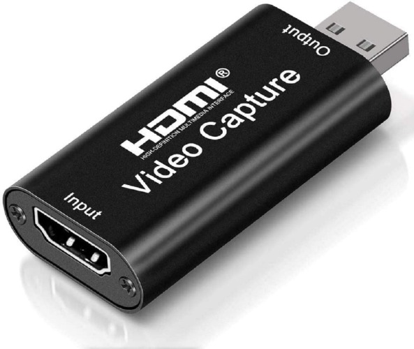 4K HDMI Video Capture Card, Cam Link Card Game Capture Card Audio Capture Adapter HDMI to USB 2.0 Record Capture Device for Streaming, Live Broadcasting, Video Conference, Teaching, Gaming(Black) - 