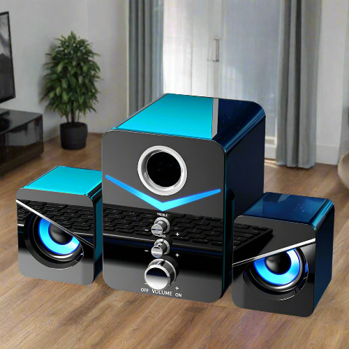 Dragon Bluetooth Tri Speakers System - BLACK