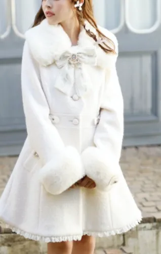 LIZ LISA Side Heart Buckle A-Line Coat