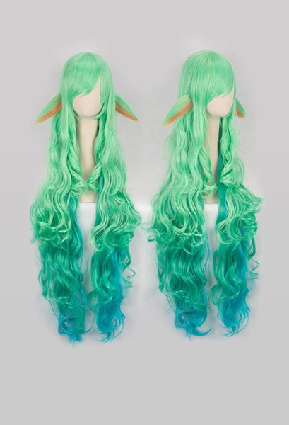 League of Legends Star Guardian Soraka 110 cm Wellig Cosplay Perücke mit Ohren