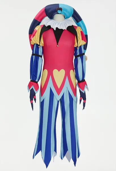 Hell Boss Fizz Cosplay Kostüm Clown Kostüm Hemd und Hose mit Handschuhen und Hut