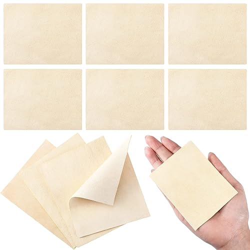 20 Pieces Pre Cut Chamois for Smoothing Pot Rim Chamois Clay Pottery Tools Soft Chamois Cloth Chamois Leather Pottery Tool Kit Ceramic Pottery Tools Supplies Ceramics Trimming Tools (3 x 3.7 Inch) - 3 x 3.7 Inch