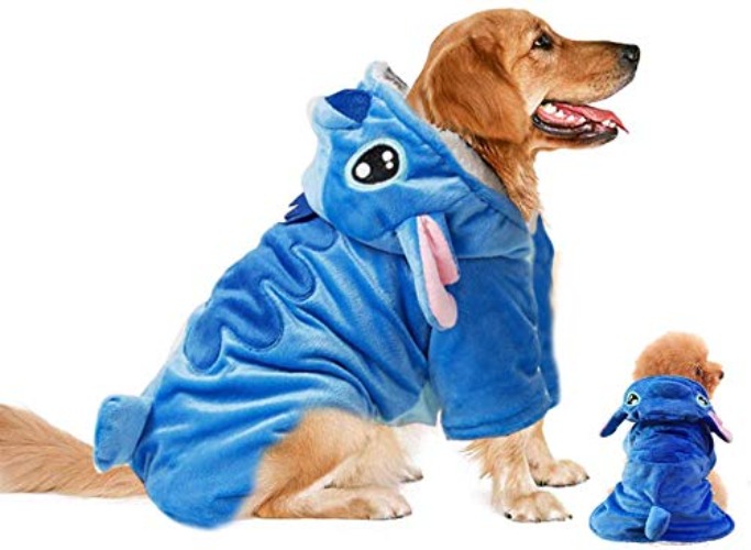 Dog Costume, Gimilife Dog Hoodie, Dog Halloween Costume Pet Xmas Pajamas Outfit, Pet Coat Cartoon Costumes for Small Medium Large Dogs and Cats for Halloween Christmas and Winter - L - L ( 23-45 LB | 24.41"Chest Girth )