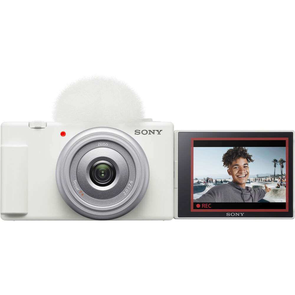Sony ZV-1F Vlogging Camera - White 