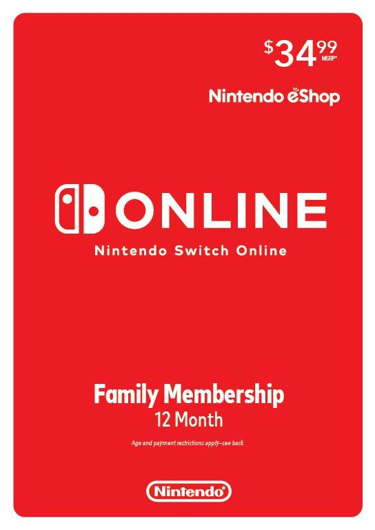Nintendo Switch Online - 1 Year Membership