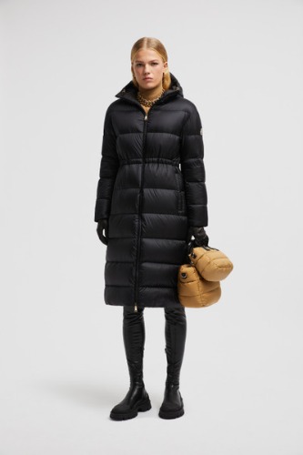 Black Boulogne Reversible Hooded Long Down Jacket - Long Down Jackets for Women | Moncler US