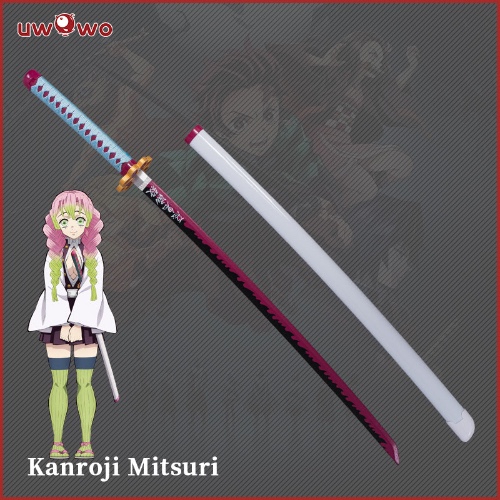 Uwowo Demon Slayer: Kimetsu no Yaiba Kanroji Mitsuri Cosplay Sword Demon Slaying Props  Kanroji Mitsuri Sword