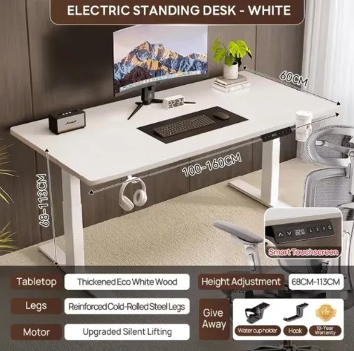 120cm by 60cm Electric Standing Desk