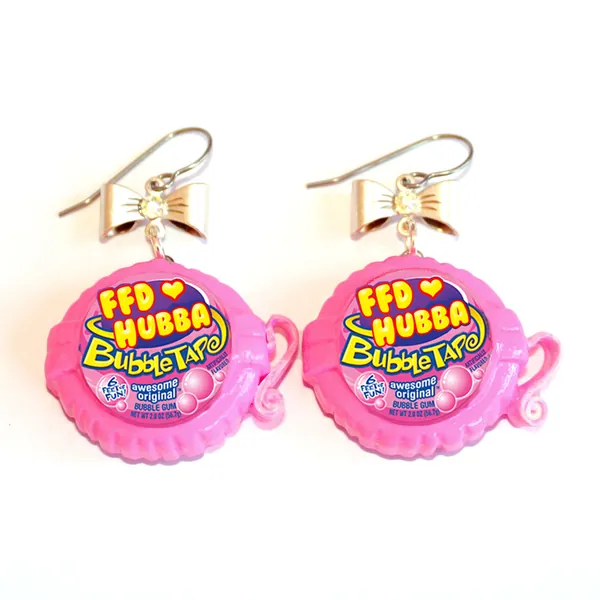 Pink Bubble Gum Earrings