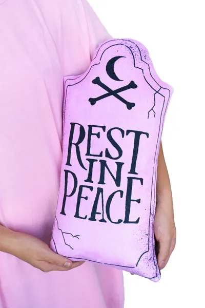 Rest In Peace - Large Gravestone Pillow