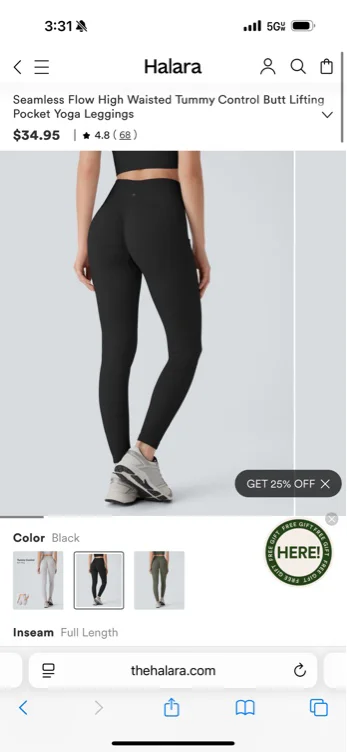 Seamless Flow High Waisted Tummy Control Butt Lifting Pocket Yoga Leggings