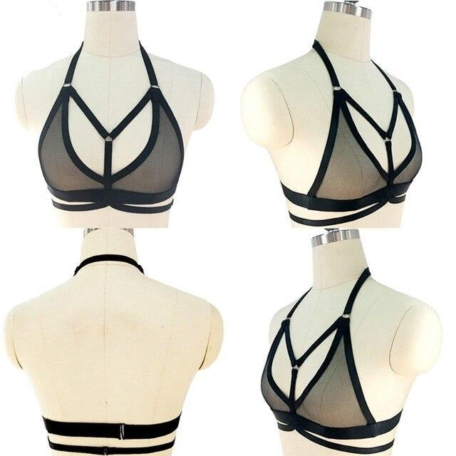 Mesh Bra Crop Top