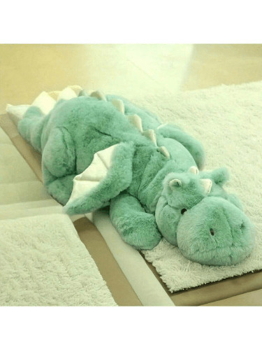 A 70cm Giant Cartoon Flying Dragon (With Wings), Suitable For Giving Friends Of The Blue Dragon. A Dinosaur. Pterosaur Dolls Toys, Animal Dolls. A Christmas Present. A Gift For Halloween. Various Holiday Gifts