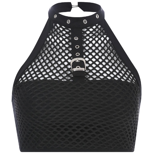 Seductive Gothic Crop Top - M / black