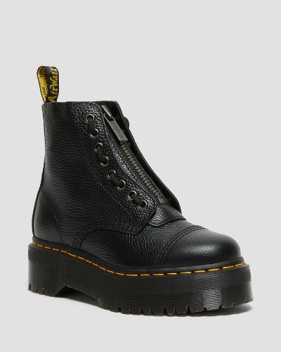 DR MARTENS Sincalir Milled Nappa Leather Platform Boots