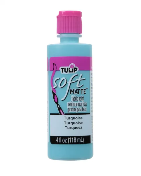 Tulip Soft Paint 21731 Sfp 4Oz Matte Turquoise, 4 Fl Oz (Pack of 1) - Matte Turquoise