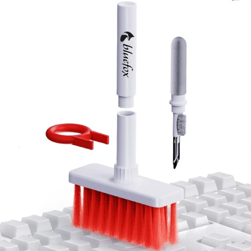 Bluefox Yumuşak Klavye Fırçası, Kulaklık Temizleyici 5'i 1 arada Çok İşlevli Elektronik Cihaz Temizleme Seti