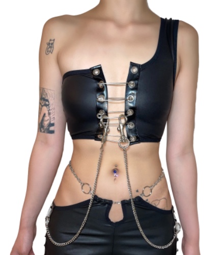 "THE BUFFY ASYMMETRICAL TOP" | XSMALL