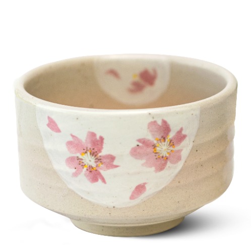 Beige with Pink Flowers Bowl by Aprika Life - Bowl / Bowls