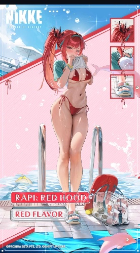 Rapi: Red hood swimsuit