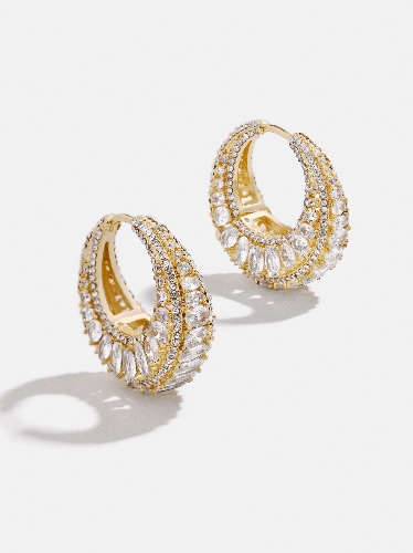Lillian Earrings - Clear/Gold | Default Title