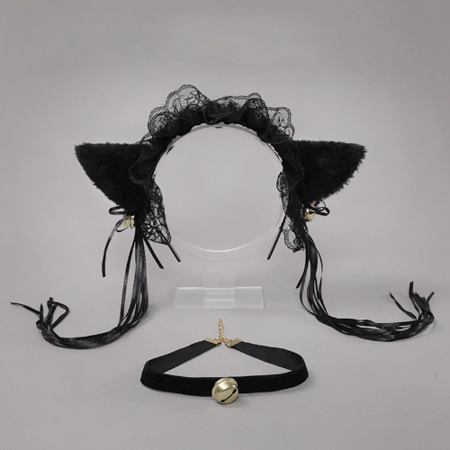 Amorino Neko Girl Cosplay Set - Black