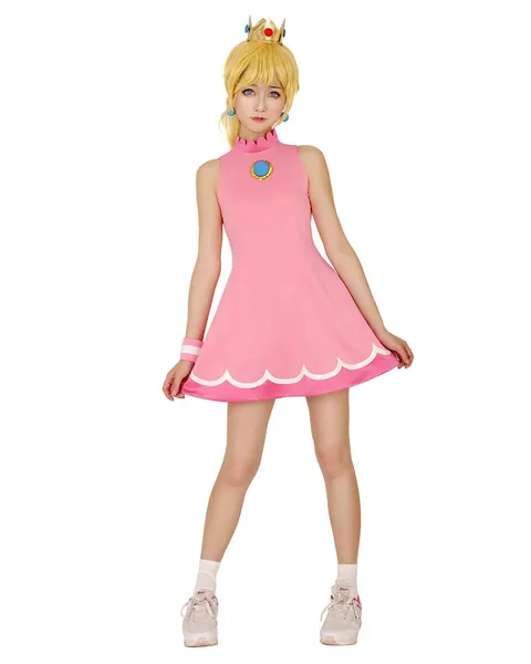 Miccostumes Women's Princess Tennis Dress Cosplay Costume with Crown