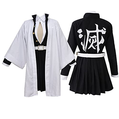 Tocxoe Anime Kanroji Miritsu Play Costume Set Black with White CapeWomen's Character Halloween Cosplay Costume - Small - Black
