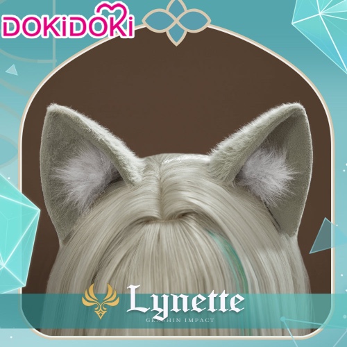 【Electric  Ver Ready For Ship】【Electric /Normal Version】DokiDoki Game Genshin Impact Cosplay Lynette Ear / Tail Fontaine | Normal Version Ears-PRESALE