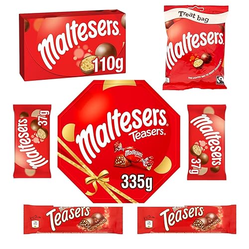 Maltesers Chocolate Gift Set, including Maltesers Milk Chocolate Teasers Centre Piece Chocolates Gift Box, Maltesers Chocolate Gift - Christmas Chocolate Gift