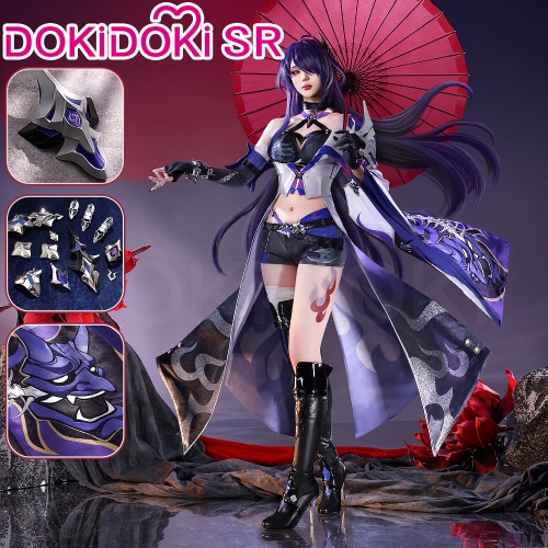 【Partial Size Ready for ship】DokiDoki-SR Game Honkai: Star Rail Cosplay Acheron Costume | S-Order Processing Time Refer to Description Page