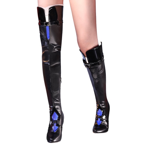 【Partial Size Ready For Ship】DokiDoki-SR Game Honkai: Star Rail Cosplay Acheron Shoes | Blue / EU38-39-Order Processing Time Refer to Description Page