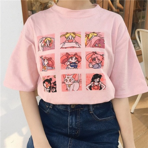 Magical Girl Tee - Pink / XXL