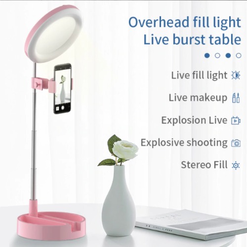 Portable Ring Light Mobile Stand - Pink