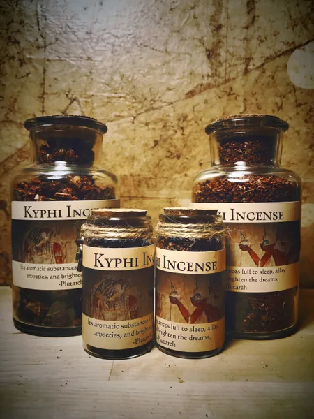 Handmade Egyptian Kyphi Incense  - Extremely High Quality - Temple Incense, Altar, Sacred, Witchcraft, Pagan, Relaxation -l