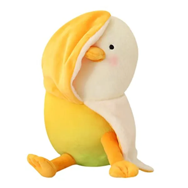 Mango Duck Stuffed Animals for Girls, Cute Mango Duck Plush Toy Soft Throw Pillows Yellow Mango Stuffed Animal Plush Pillow for Teens Girls S - Small