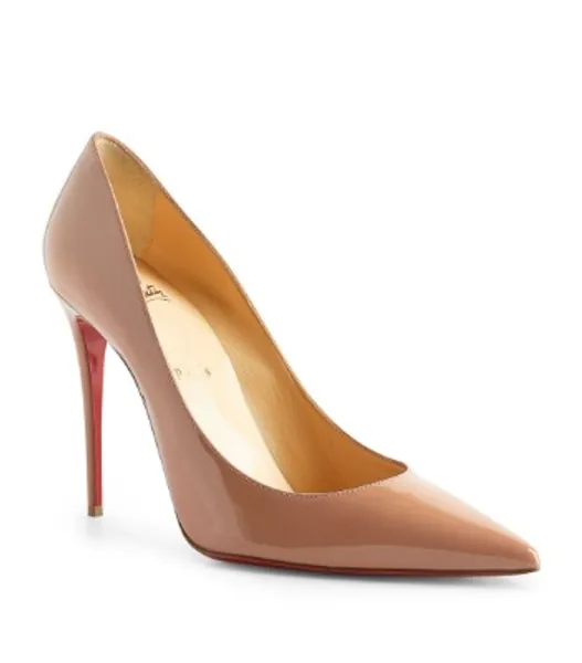 Christian Louboutin nude Kate Patent Leather Pumps 100 | Harrods UK