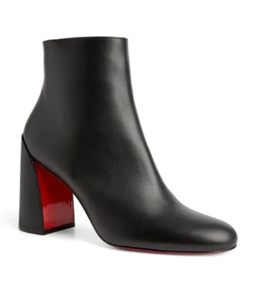 Christian Louboutin black Turela Leather Ankle Boots 55 | Harrods UK