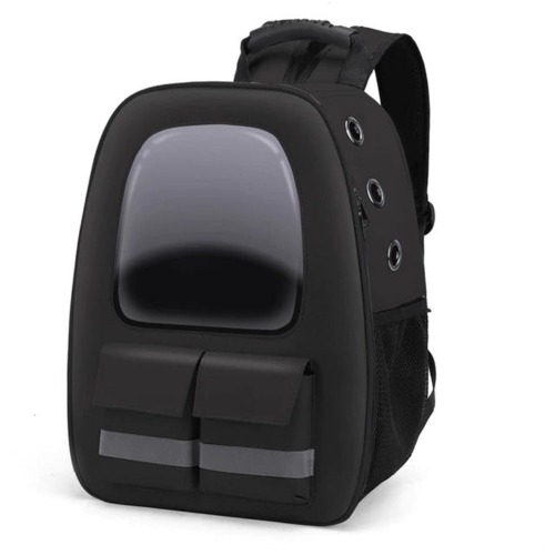 Pet Breathable Traveling Backpack - Black