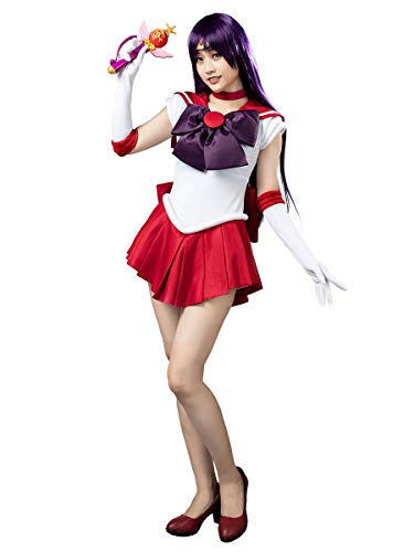 Cosfun Kawaii Anime Cosplay Sailor Dress Shirts Uniform Outfit with Socks Set mp000570 - Small Multicolored
