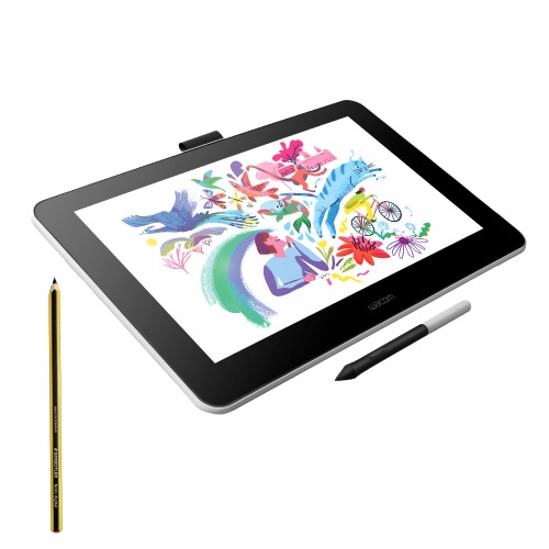 Wacom One Digital Drawing Tablet with Staedtler Noris Digital EMR Stylus in Pencil Shape with Staedtler Digital Pencil